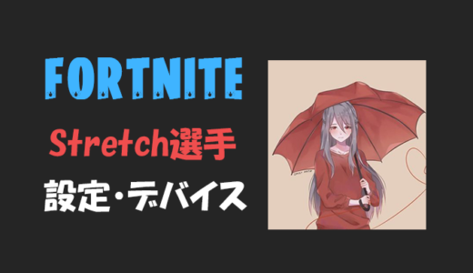 【FORTNITE】Stretch(ストレッチ)選手の感度・設定・年齢等